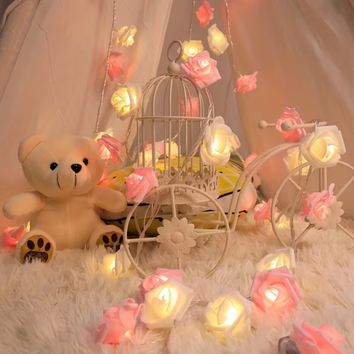 velure' roses and professional decoration